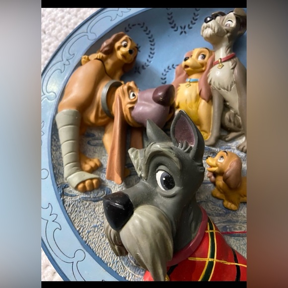 Disney Lady & the tramp collectable 3D wall plate - Picture 2 of 4